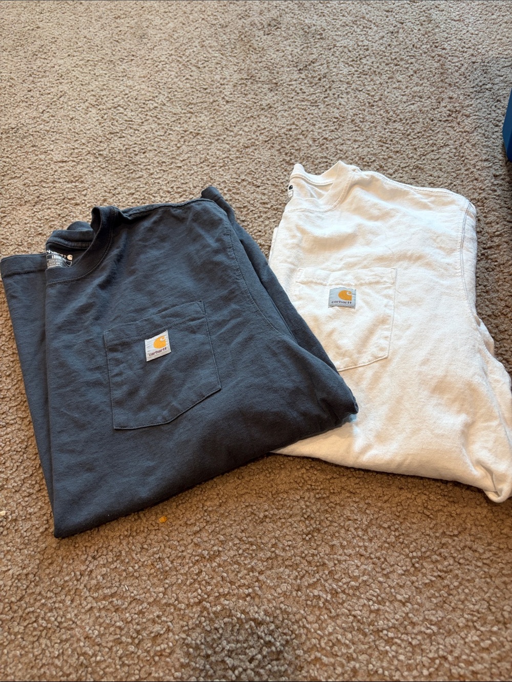 B71 Lot of 2 Men’s’ XL (loose fit) SS Pocket Tee, see all pics